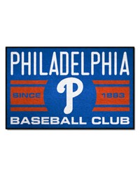 Philadelphia Phillies Starter Mat Accent Rug  19in. x 30in. Blue by   