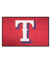 Texas Rangers Starter Mat Accent Rug  19in. x 30in. Red by   