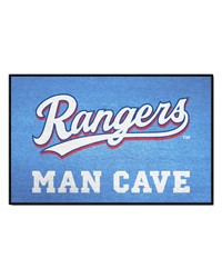 Texas Rangers Man Cave Starter Mat Accent Rug  19in. x 30in. Blue by   