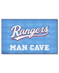 Texas Rangers Man Cave UltiMat Rug  5ft. x 8ft. Blue by   