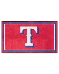 Texas Rangers 3ft. x 5ft. Plush Area Rug Red by   