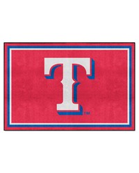 Texas Rangers 5ft. x 8 ft. Plush Area Rug Red by   