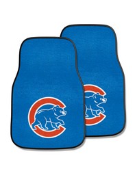 Chicago Cubs Front Carpet Car Mat Set  2 Pieces Blue by   