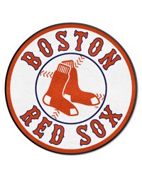 Boston Red Sox Roundel Rug  27in. Diameter White by   