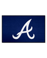 Atlanta Braves Starter Mat Accent Rug  19in. x 30in. Navy by   