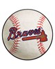 Fan Mats  LLC Atlanta Braves Baseball Mat White