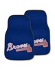 Fan Mats LLC Atlanta Braves 2-pc Carpet Car Mat Set Navy