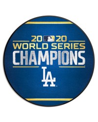 Los Angeles Dodgers 2020 MLB World Series Champions Baseball Rug  27in. Diameter Blue by   