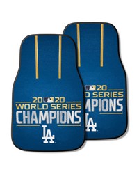 Los Angeles Dodgers 2020 MLB World Series Champions Front Carpet Car Mat Set  2 Pieces Blue by   