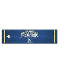 Los Angeles Dodgers 2020 MLB World Series Champions Putting Green Mat  1.5ft. x 6ft. Blue by   