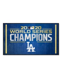 Los Angeles Dodgers 2020 MLB World Series Champions 3ft. x 5ft. Plush Area Rug Blue by   
