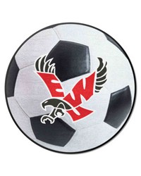 Eastern Washington Eagles Soccer Ball Mat by  Fairwinds Studio 