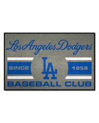 Los Angeles Dodgers Starter Mat Accent Rug  19in. x 30in. Gray by   