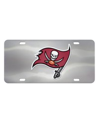 Tampa Bay Buccaneers 3D Stainless Steel License Plate Stainless Steel by   