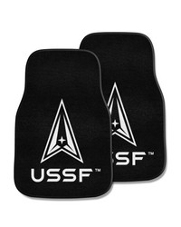 U.S. Space Force Front Carpet Car Mat Set  2 Pieces Black by   