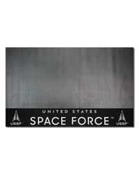 U.S. Space Force Vinyl Grill Mat  26in. x 42in. Black by   