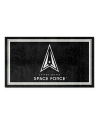 U.S. Space Force 3ft. x 5ft. Plush Area Rug Black by   