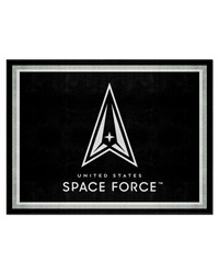 U.S. Space Force 8ft. x 10 ft. Plush Area Rug Black by   