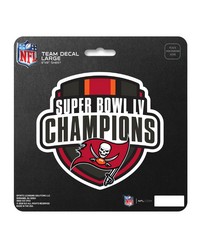 Tampa Bay Buccaneers Large Decal Sticker 2021 Super Bowl LV Champions Pewter by   