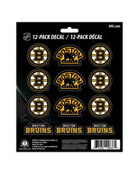 Boston Bruins 12 Count Mini Decal Sticker Pack Yellow Black by   