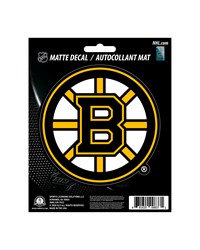 Boston Bruins Matte Decal Sticker Yellow by   