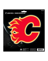 Calgary Flames Large Decal Sticker Red by   