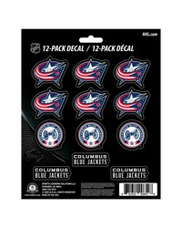 Columbus Blue Jackets 12 Count Mini Decal Sticker Pack Blue Black by   