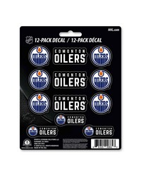 Edmonton Oilers 12 Count Mini Decal Sticker Pack Blue by   