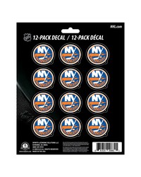 New York Islanders 12 Count Mini Decal Sticker Pack Orange Black by   