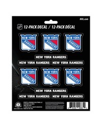 New York Rangers Mini Decal 12-pk by   
