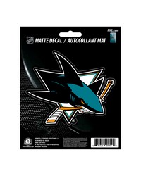 San Jose Sharks Matte Decal by   