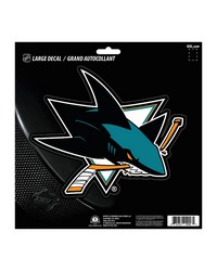 San Jose Sharks Large Decal Sticker Teal by   