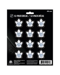 Toronto Maple Leafs 12 Count Mini Decal Sticker Pack White Black by   