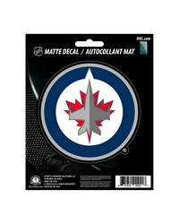 Winnipeg Jets Matte Decal Sticker Navy by   