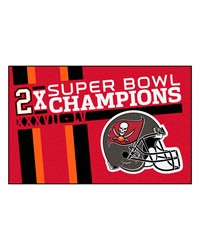 Tampa Bay Buccaneers Dynasty Starter Mat Accent Rug  19in. x 30in. Red by   