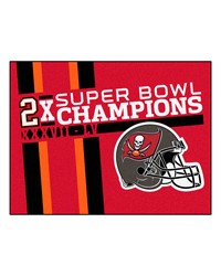 Tampa Bay Buccaneers AllStar Rug  34 in. x 42.5 in. Plush Area Rug Red by   