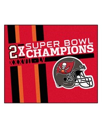 Tampa Bay Buccaneers Dynasty Tailgater Rug  5ft. x 6ft. Red by   