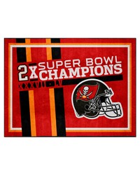 Tampa Bay Buccaneers Dynasty 8ft. x 10ft. Plush Area Rug Red by   