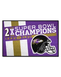 Baltimore Ravens Dynasty Starter Mat Accent Rug  19in. x 30in. Purple by   