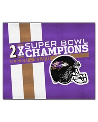 Baltimore Ravens Dynasty Tailgater Rug  5ft. x 6ft. Purple by   