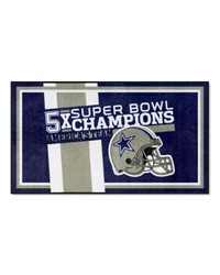 Dallas Cowboys Dynasty 3ft. x 5ft. Plush Area Rug Navy by   