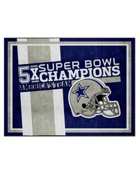 Dallas Cowboys Dynasty 8ft. x 10ft. Plush Area Rug Navy by   