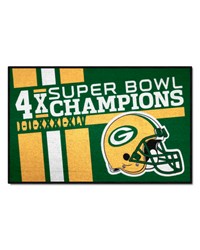 Green Bay Packers Dynasty Starter Mat Accent Rug  19in. x 30in. Green by   