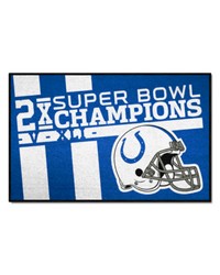 Indianapolis Colts Dynasty Starter Mat Accent Rug  19in. x 30in. Blue by   