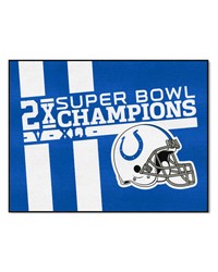 Indianapolis Colts AllStar Rug  34 in. x 42.5 in. Plush Area Rug Blue by   