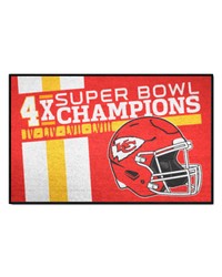 Kansas City Chiefs Dynasty Starter Mat Accent Rug  19in. x 30in. Red by   