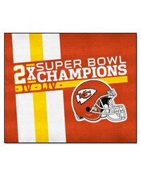 Kansas City Chiefs Dynasty Tailgater Rug  5ft. x 6ft. Red by   