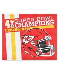 Kansas City Chiefs Dynasty Tailgater Rug  5ft. x 6ft. Red by   