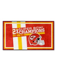 Kansas City Chiefs Dynasty 3ft. x 5ft. Plush Area Rug Red by   