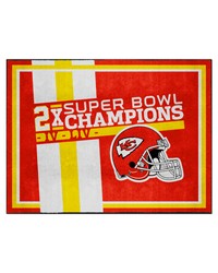 Kansas City Chiefs Dynasty 8ft. x 10ft. Plush Area Rug Red by   